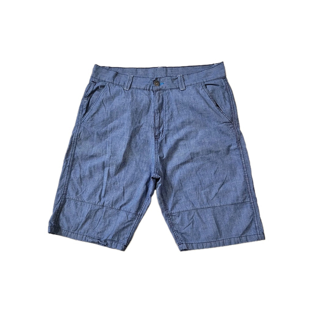Ring Of Fire Chambray Flat Front Zip-Fly Men's Shorts XXL Waist 38" Inseam 11"